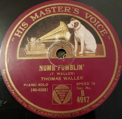 Washboard Rhythm Kings , Fats Waller - Call Of The Freaks / Numb Fumblin'