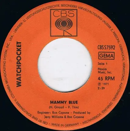 Watchpocket - Mammy Blue