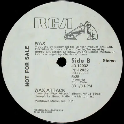 Wax - Rock Stomp (We Gotta Party) / Wax Attack