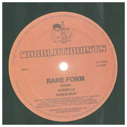 Waxolutionists - Rare Form