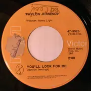 7inch Vinyl Single - Waylon Jennings - (Don't Let The Sun Set On You) Tulsa / You'll Look For Me