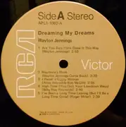 LP - Waylon Jennings - Dreaming My Dreams - Gold label