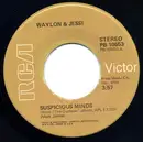 7'' - Waylon Jennings & Jessi Colter - Suspicious Minds