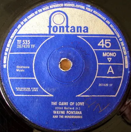 Wayne Fontana And The Mindbenders, Wayne Fontana & The Mindbenders - The Game of Love