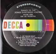 LP - Wayne King And His Orchestra - Dance To The Songs Everybody Knows