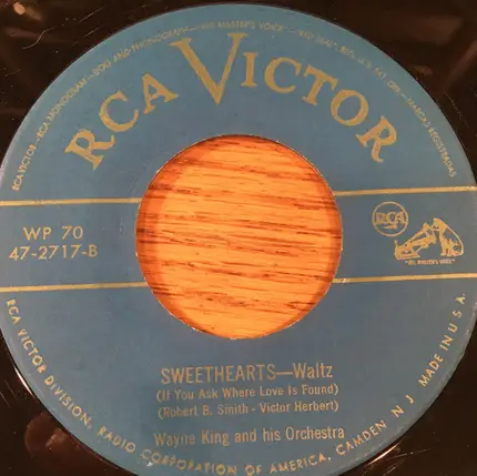Wayne King And His Orchestra - Three O'Clock In The Morning / Sweethearts
