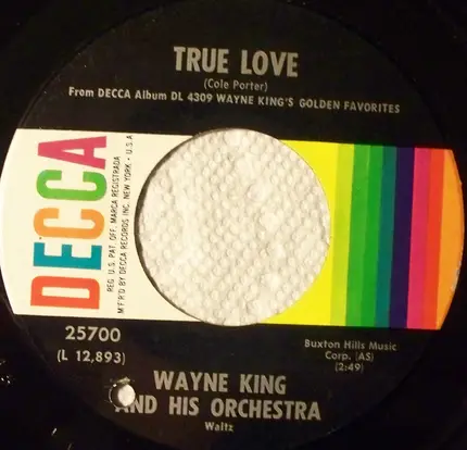 Wayne King And His Orchestra - True Love