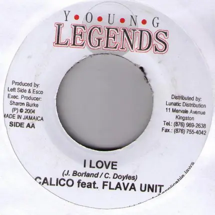 Wayne Marshall / Calico feat. Flava Unit - My Love Is Real / I Love