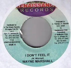 Wayne Marshall - I Don't Feel It / Huff And Puff