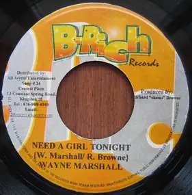 Wayne Marshall - Need A Girl Tonight