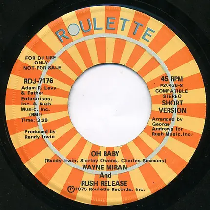Wayne Miranda And Rush Release - Oh Baby