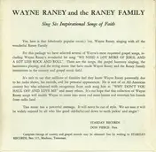 Wayne Raney - We Need A Lot More Of Jesus (And A Lot Less Rock And Roll)