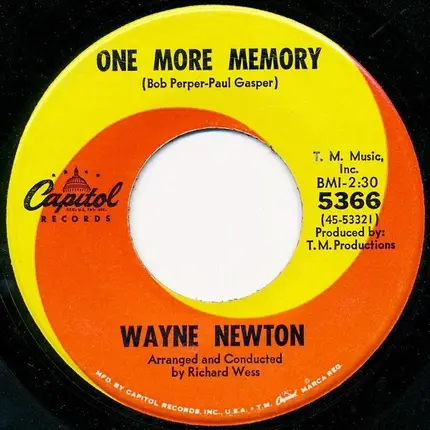 Wayne Newton - Red Roses for a Blue Lady
