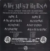 7inch Vinyl Single - We Must Burn - And We Burn...