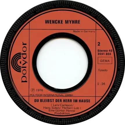 Wencke Myhre - Ein Sonntag Im Bett