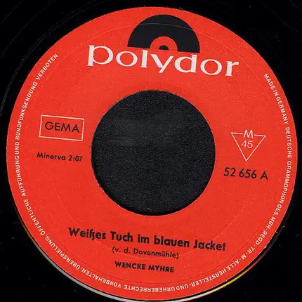 Wencke Myhre - Weißes Tuch Im Blauen Jacket