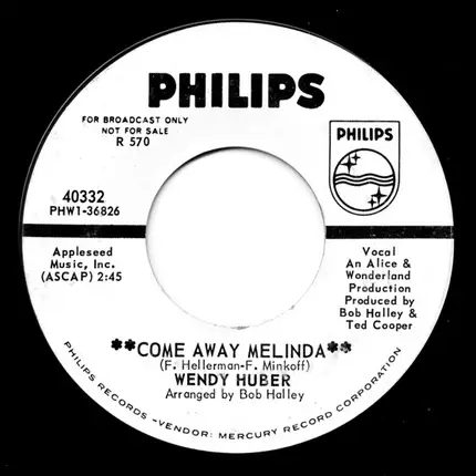 Wendy Huber - Come Away Melinda