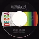 7inch Vinyl Single - Webb Pierce - Memory #1 / French Riviera - Pinckneyville Pressing