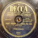 Schellack - Webb Pierce - So Used To Loving You / That Heart Belongs to Me