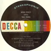 LP - Webb Pierce - Sings This Thing