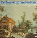 LP - Carl Maria von Weber - Symphonien Nr.1 und 2 - Turandot (Schönzeler) - Red Seal