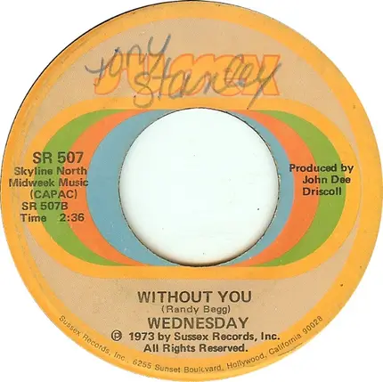 Wednesday - Last Kiss / Without You