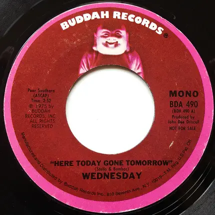 Wednesday - Here Today Gone Tomorrow