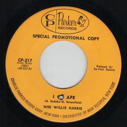 Wee Willie Harris - I Go Ape / Trouble In Mind