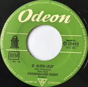 Weißenbacher-Terzett - D'Alten Leut'