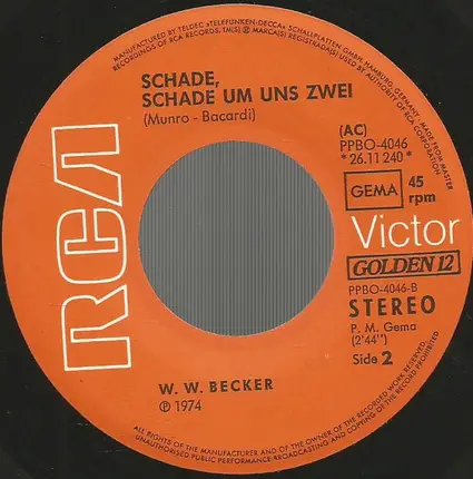 Werner Becker - Mit 17 Fängt Das Leben Erst An