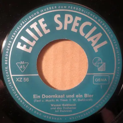 Werner Gebhardt - Ein Doornkaat Und Ein Bier