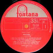 LP - Chopin - 14 Waltzes = ショパン ワルツ集
