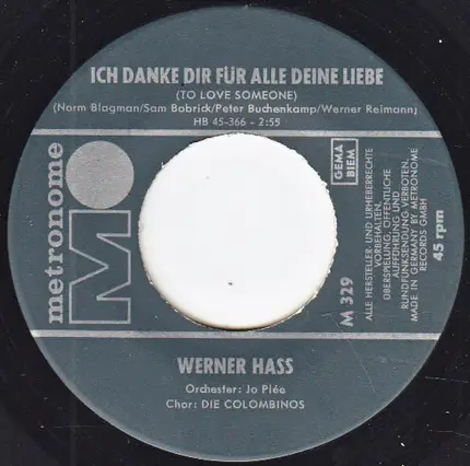 Werner Hass - Wann Wird Das Sein?