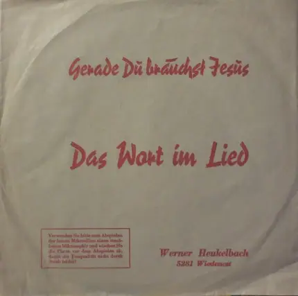 Werner Heukelbach - Gerade Du Brauchst Jesus