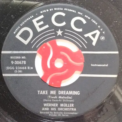 Werner Müller Und Sein Orchester With Crazy Otto - Honky Tonk -Piano / Take Me Dreaming