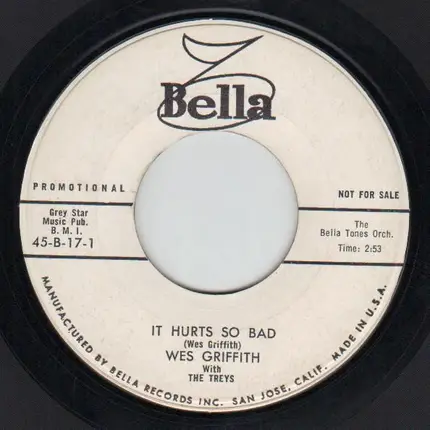 Wes Griffith - Rockin' Mary / It Hurts So Bad