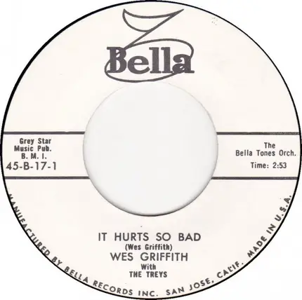 Wes Griffith - It Hurts So Bad / Rockin' Mary