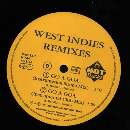 West Indies - Go A Goa (Nouvelles Versions)