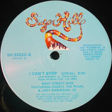 West Street Mob Featuring Cheryl The Pearl & Joey Robinson, Jr. - I Can't Stop