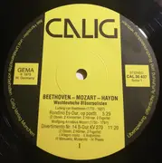 LP - Beethoven , Mozart , Haydn - Rondino Es-Dur Op. Posth. / Divertimento Nr. 14 B-Dur KV 270 / Oktett F-Dur