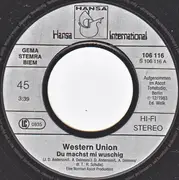 7inch Vinyl Single - Western Union - Du Machst Mi Wuschig