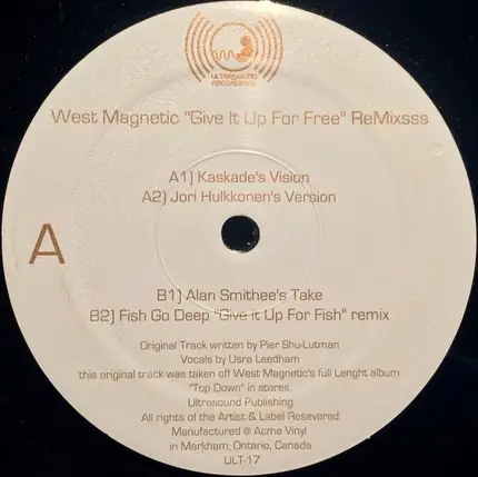 West Magnetic - Give It Up For Free ReMixsss