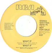 7inch Vinyl Single - What If - What If