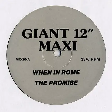 When In Rome , Wide Boy Awake - The Promise / Slang Teacher