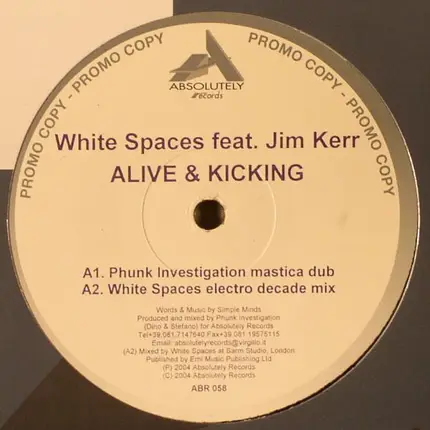 White Spaces - Alive & Kicking
