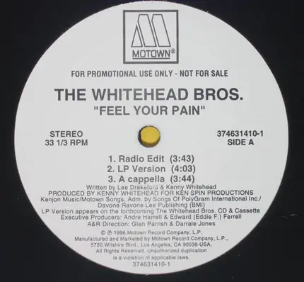 Whitehead Bros. - Feel Your Pain