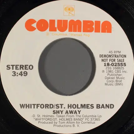 Whitford/St. Holmes - Shy Away