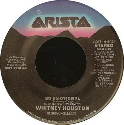 Whitney Houston - So Emotional