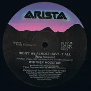 12inch Vinyl Single - Whitney Houston - Didn't We Almost Have It All (New Version)