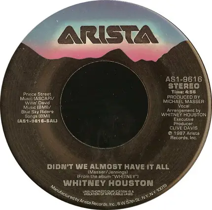 Whitney Houston - Didn't We Almost Have It All